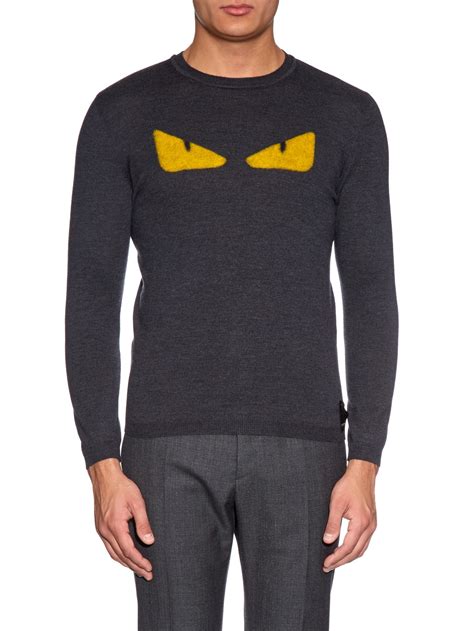 wool fendi sweater mens|fendi sweater men's sale.